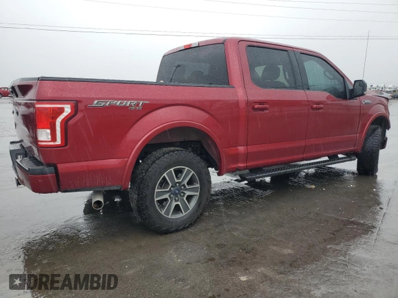 2016 Ford F-150 XLT with VIN 1FTEW1EF4GFA35428, listed as a Copart auction lot 53886725 with 257,484 mi miles and Salvage Title. Bid and sale history available at carsss.com. Image 3.
