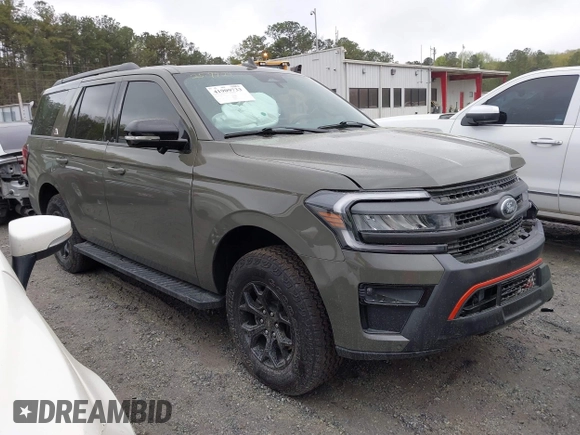 2024 Ford Expedition Timberline с VIN 1FMJU1RG6REA91947, выставлен на аукционе IAAI как лот 41909733 с пробегом 22 969 миль миль и . История ставок и продаж доступна на DreamBid. Изображение 1.
