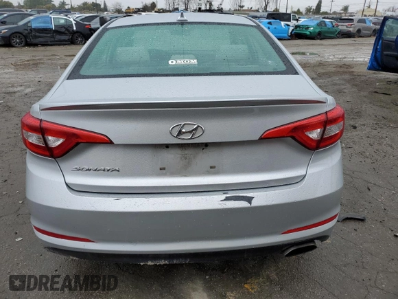 2017 Hyundai Sonata 2.4L with VIN 5NPE24AF2HH501576, listed as a Copart auction lot 49324005 with 163,048 mi miles and Salvage Title. Bid and sale history available at carsss.com. Image 6.
