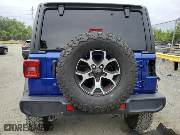 2019 Jeep Wrangler Unlimited Sport S with VIN 1C4HJXDG3KW556884, listed as a Copart auction lot 58174795 with Not provided miles and Salvage title. Bid and sale history available at DreamBid. Image 6.