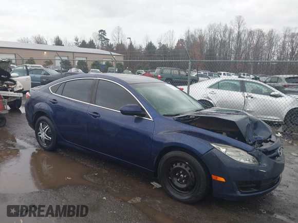 2009 Mazda 6 i Sport with VIN 1YVHP81H795M50188, listed as a IAAI auction lot 41073403 with 262,603 mi miles and . Bid and sale history available at carsss.com. Image 1.