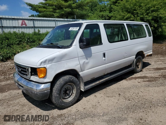 2007 Ford Econoline Passenger XL with VIN 1FBSS31L67DA94471, listed as a Copart auction lot 65384105 with 192,077 mi miles and Clean title. Bid and sale history available at DreamBid. Image 1.