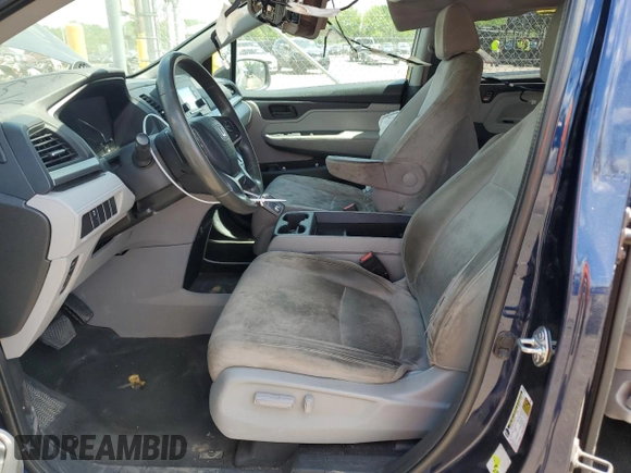 2019 Honda Odyssey LX with VIN 5FNRL6H28KB027071, listed as a Copart auction lot 54882995 with 87,988 mi miles and Salvage Title. Bid and sale history available at DreamBid. Image 7.