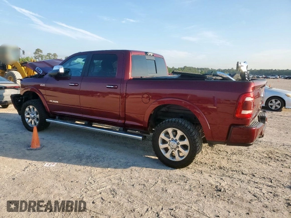 2022 Ram 2500 Laramie with VIN 3C6UR5FJ4NG306343, listed as a Copart auction lot 58817845 with 66,918 mi miles and Salvage title. Bid and sale history available at DreamBid. Image 2.
