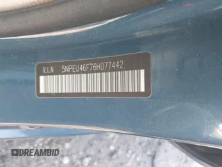 2006 Hyundai Sonata GLS with VIN 5NPEU46F76H077442, listed as a IAAI auction lot 41902475 with 204,978 mi miles and . Bid and sale history available at DreamBid. Image 9.