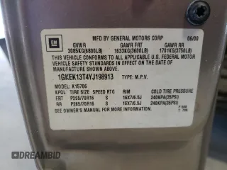 2000 GMC Yukon SLT with VIN 1GKEK13T4YJ198913, listed as a Copart auction lot 67958364 with 0 mi miles and Salvage Title. Bid and sale history available at carsss.com. Image 13.