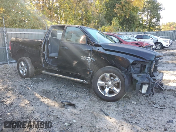 2018 Ram 1500 Express with VIN 1C6RR7FT8JS312765, listed as a Copart auction lot 74872444 with 74,786 mi miles and Non repairable. Bid and sale history available at DreamBid. Image 4.