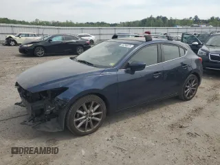 2018 Mazda 3 Touring z VIN 3MZBN1L39JM191841, wystawiony jako Copart lot #54296675 z przebiegiem 78 958 mil mil oraz Szkody całkowita. Historia ofert i sprzedaży dostępna na DreamBid. Obrazek 1.