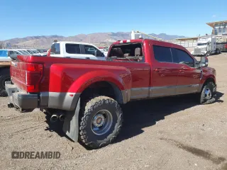 2020 Ford F-350 XL with VIN 1FT8W3DT0LED56110, listed as a Copart auction lot 48389875 with 148,604 mi miles and Salvage title. Bid and sale history available at DreamBid. Image 3.