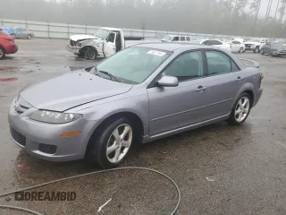 2008 Mazda 6 i Sport VE with VIN 1YVHP80C585M38433, listed as a Copart auction lot 79957794 with 102,642 mi miles and Salvage Title. Bid and sale history available at carsss.com. Image 1.