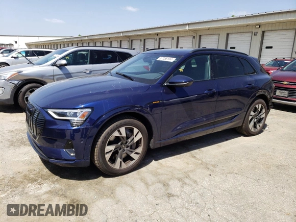 2023 Audi e-tron Premium with VIN WA1AAAGE8PB011507, listed as a Copart auction lot 57756184 with 8,497 mi miles and Clean Title. Bid and sale history available at DreamBid. Image 1.