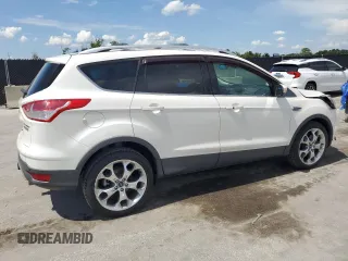2013 Ford Escape Titanium with VIN 1FMCU0J95DUB50842, listed as a Copart auction lot 64188065 with 99,302 mi miles and Salvage title. Bid and sale history available at DreamBid. Image 3.