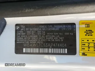2010 BMW 3 Series 335i with VIN WBAWL7C53AP474404, listed as a Copart auction lot 74690894 with 0 mi miles and Non Repairable. Bid and sale history available at carsss.com. Image 13.