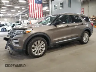 2021 Ford Explorer Limited z VIN 1FMSK8FH1MGA46296, wystawiony jako Copart lot #60530105 z przebiegiem 69 796 mil mil oraz Szkoda całkowita • Salvage title. Historia ofert i sprzedaży dostępna na DreamBid. Obrazek 1.