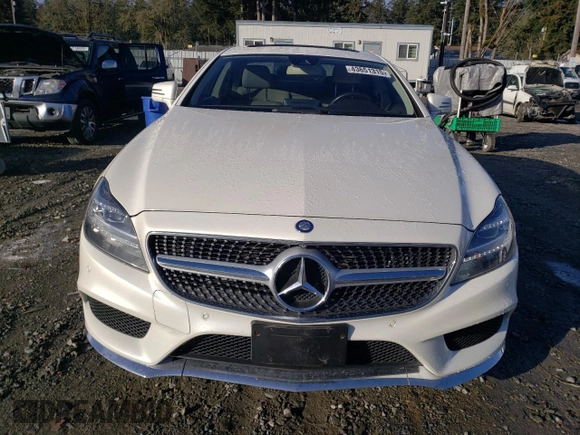 2015 Mercedes-Benz CLS 400 with VIN WDDLJ6HB7FA136587, listed as a Copart auction lot 43651315 with 55,164 mi miles and Salvage title. Bid and sale history available at DreamBid. Image 5.