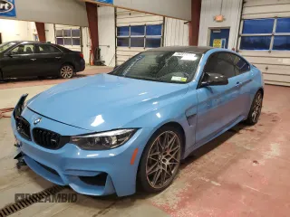 2019 BMW M4 with VIN WBS4Y9C55KAG67256, listed as a Copart auction lot 75091933 with 22,740 mi miles. Bid and sale history available at carsss.com. Image 1.