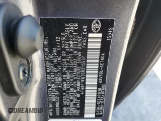 2012 Toyota Camry L with VIN 4T4BF1FK3CR215537, listed as a Copart auction lot 50544455 with 106,276 mi miles and Salvage Title. Bid and sale history available at DreamBid. Image 14.