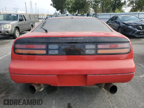 1993 Nissan 300ZX z VIN JN1RZ24H9PX536183, wystawiony jako Copart lot #57183945 z przebiegiem 80 239 mil mil oraz Czysty tytuł • Clean title. Historia ofert i sprzedaży dostępna na DreamBid. Obrazek 6.