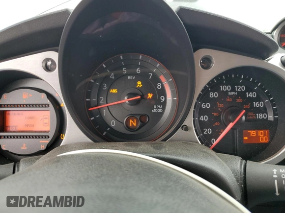 2013 Nissan 370Z with VIN JN1AZ4EH0DM384010, listed as a Copart auction lot 77851724 with 79,101 mi miles and Salvage Title. Bid and sale history available at carsss.com. Image 9.