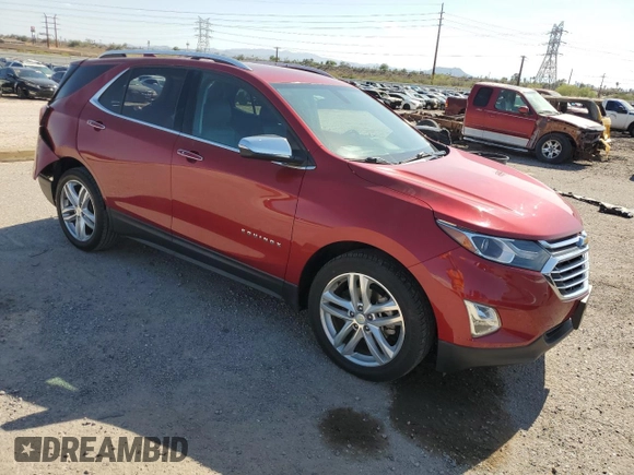 2019 Chevrolet Equinox Premier with VIN 2GNAXPEX7K6212314, listed as a Copart auction lot 60274755 with 84,647 mi miles and Salvage title. Bid and sale history available at DreamBid. Image 4.