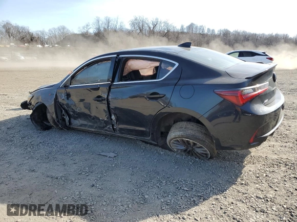 2021 Acura ILX w/Premium/A-SPEC Package with VIN 19UDE2F88MA000244, listed as a Copart auction lot 49263655 with 0 mi miles and Salvage Title. Bid and sale history available at carsss.com. Image 2.