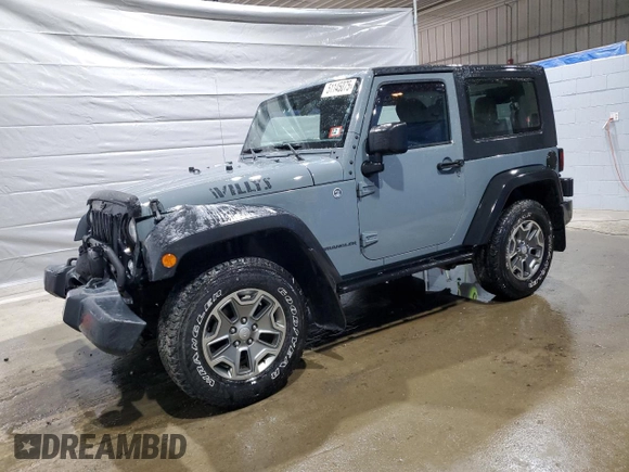 2014 Jeep Wrangler Sport with VIN 1C4AJWAG9EL322982, listed as a Copart auction lot 51145075 with 122,686 mi miles and Salvage Title. Bid and sale history available at DreamBid. Image 1.