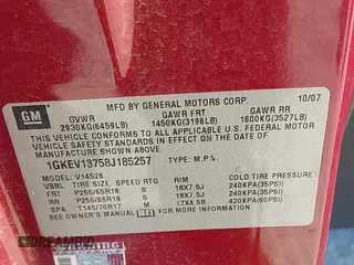 2008 GMC Acadia SLE1 with VIN 1GKEV13758J185257, listed as a IAAI auction lot 41563136 with 113,772 mi miles. Bid and sale history available at carsss.com. Image 9.