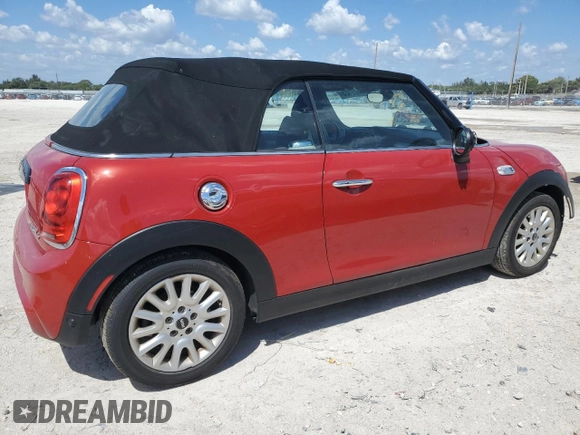 2016 MINI Convertible S with VIN WMWWG9C51G3A92388, listed as a Copart auction lot 43527125 with 144,454 mi miles and Salvage Title. Bid and sale history available at DreamBid. Image 3.