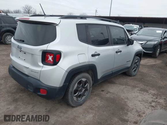 2017 Jeep Renegade Sport с VIN ZACCJAAH3HPF05721, выставлен на аукционе IAAI как лот 41483463 с пробегом 86 414 миль миль и . История ставок и продаж доступна на DreamBid. Изображение 4.