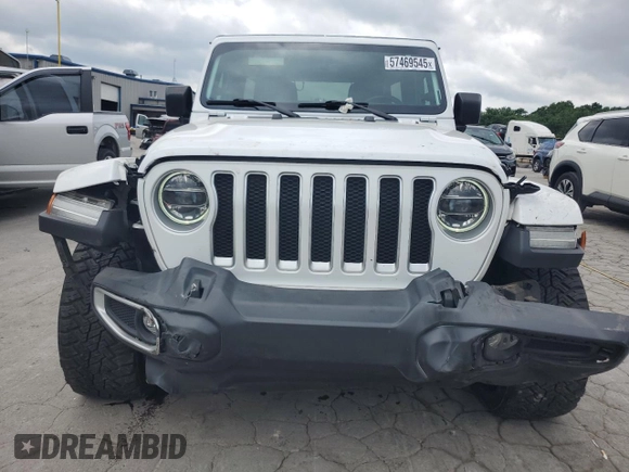 2022 Jeep Wrangler Unlimited Sahara с VIN 1C4HJXEN0NW262439, выставлен на аукционе Copart как лот 57469545 с пробегом 30 336 миль миль и Списание • Salvage title. История ставок и продаж доступна на DreamBid. Изображение 5.