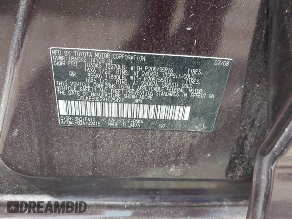 2009 Scion xB z VIN JTLKE50E291075491, wystawiony jako IAAI lot #42337561 z przebiegiem 227 665 mil mil oraz . Historia ofert i sprzedaży dostępna na DreamBid. Obrazek 9.
