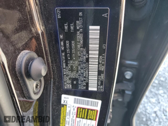 2021 Toyota Highlander Limited z VIN 5TDYZRAH8MS050939, wystawiony jako Copart lot #48616025 z przebiegiem 111 687 mil mil oraz Szkoda całkowita • Salvage title. Historia ofert i sprzedaży dostępna na DreamBid. Obrazek 15.