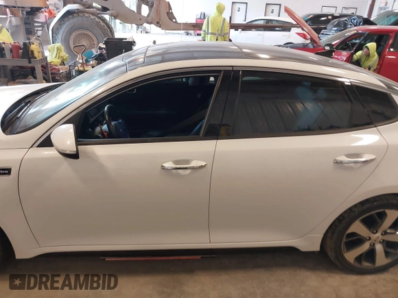2018 Kia Optima SX with VIN 5XXGW4L27JG237960, listed as a IAAI auction lot 41956461 with 87,085 mi miles and . Bid and sale history available at DreamBid. Image 14.