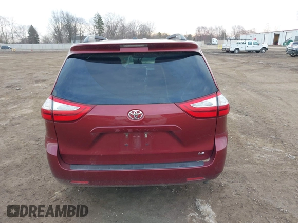 2016 Toyota Sienna LE AAS with VIN 5TDKK3DC0GS751907, listed as a IAAI auction lot 41831340 with 100,610 mi miles. Bid and sale history available at carsss.com. Image 17.