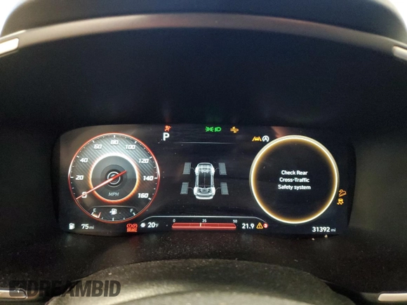 2022 Hyundai Santa Fe XRT with VIN 5NMS6DAJ1NH437552, listed as a Copart auction lot 42461505 with 31,392 mi miles and Non Repairable. Bid and sale history available at carsss.com. Image 9.