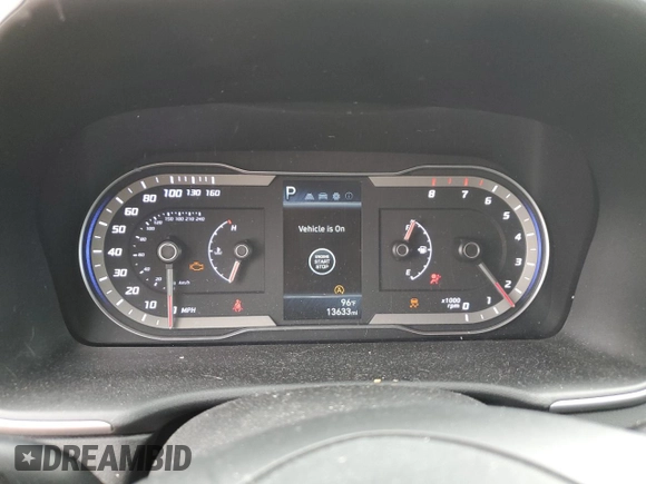 2023 Hyundai Tucson SEL with VIN 5NMJBCAE5PH186784, listed as a Copart auction lot 62896985 with 13,633 mi miles and Salvage title. Bid and sale history available at DreamBid. Image 9.