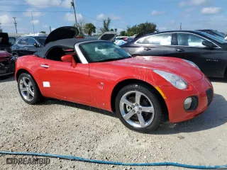 2007 Pontiac Solstice GXP with VIN 1G2MG35X77Y142835, listed as a Copart auction lot 74244854 with 0 mi miles and Salvage Title. Bid and sale history available at carsss.com. Image 4.