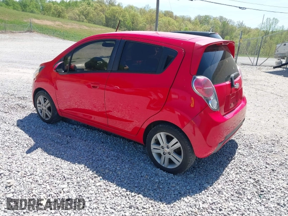 2015 Chevrolet Spark LT with VIN KL8CD6S92FC758728, listed as a IAAI auction lot 42113009 with 105,718 mi miles. Bid and sale history available at carsss.com. Image 3.