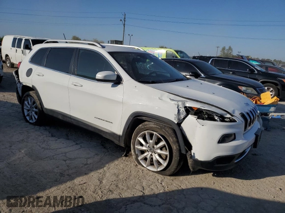 2015 Jeep Cherokee Limited with VIN 1C4PJLDB8FW701626, listed as a Copart auction lot 74461864 with 139,426 mi miles and Salvage Title. Bid and sale history available at DreamBid. Image 4.