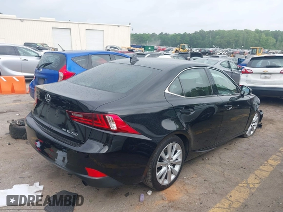2014 Lexus IS 250 with VIN JTHCF1D22E5008056, listed as a IAAI auction lot 42118442 with 134,365 mi miles and . Bid and sale history available at DreamBid. Image 4.