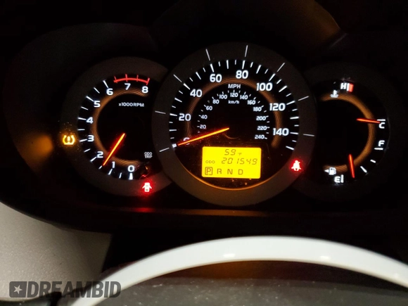 2012 Toyota RAV4 with VIN 2T3JK4DV6CW082747, listed as a Copart auction lot 42710115 with 201,549 mi miles and Non Repairable. Bid and sale history available at carsss.com. Image 9.