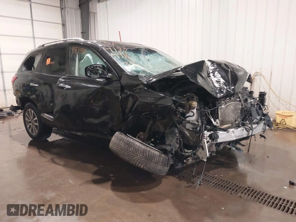 2016 Nissan Pathfinder SL z VIN 5N1AR2MM4GC660727, wystawiony jako IAAI lot #41834916 z przebiegiem Nie podano mil oraz . Historia ofert i sprzedaży dostępna na DreamBid. Obrazek 1.