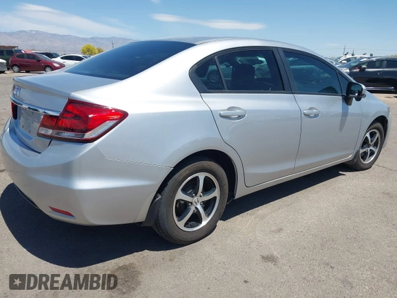 2015 Honda Civic Sedan SE with VIN 19XFB2F76FE113634, listed as a IAAI auction lot 42046903 with 171,071 mi miles. Bid and sale history available at carsss.com. Image 4.
