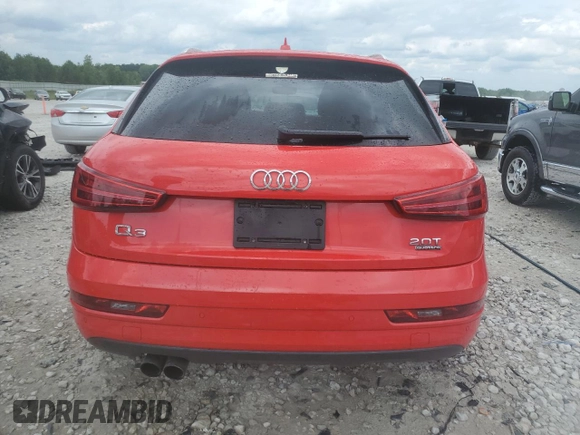 2017 Audi Q3 Premium Plus with VIN WA1JCCFS7HR006062, listed as a Copart auction lot 61395335 with 48,346 mi miles and Clean title. Bid and sale history available at DreamBid. Image 6.