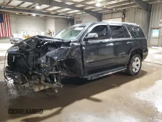 2015 Chevrolet Tahoe LTZ z VIN 1GNSKCKC9FR201290, wystawiony jako Copart lot #44937655 z przebiegiem Nie podano mil oraz Szkoda całkowita • Salvage title. Historia ofert i sprzedaży dostępna na DreamBid. Obrazek 1.