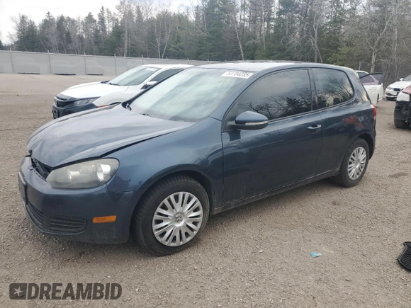 2010 Volkswagen Golf with VIN WVWAA7AJ5AW241990, listed as a Copart auction lot 53784235 with 347,394 mi miles and Salvage title. Bid and sale history available at DreamBid. Image 1.