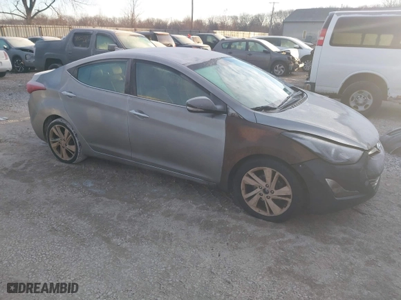2014 Hyundai Elantra SE with VIN KMHDH4AE7EU161288, listed as a IAAI auction lot 41465502 with 221,041 mi miles. Bid and sale history available at carsss.com. Image 1.