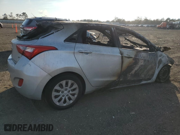 2017 Hyundai Elantra GT with VIN KMHD35LH6HU374894, listed as a Copart auction lot 78485924 with 0 mi miles and Salvage Title. Bid and sale history available at carsss.com. Image 3.