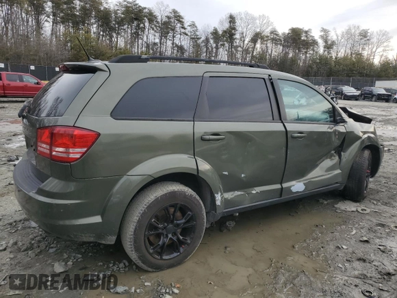 2018 Dodge Journey SE with VIN 3C4PDCAB7JT445621, listed as a Copart auction lot 43879445 with 100,700 mi miles and Salvage Title. Bid and sale history available at carsss.com. Image 3.