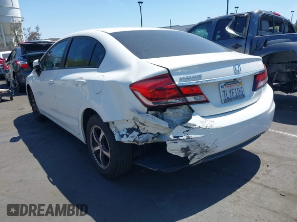 2015 Honda Civic Sedan SE with VIN 19XFB2F70FE258068, listed as a IAAI auction lot 41976430 with 129,246 mi miles. Bid and sale history available at carsss.com. Image 3.